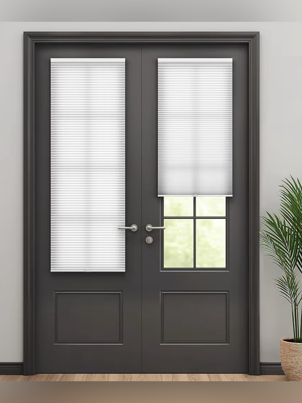 New No Drill Cordless Cellular 12”x40” White Honeycomb Shades Blinds- One Shade